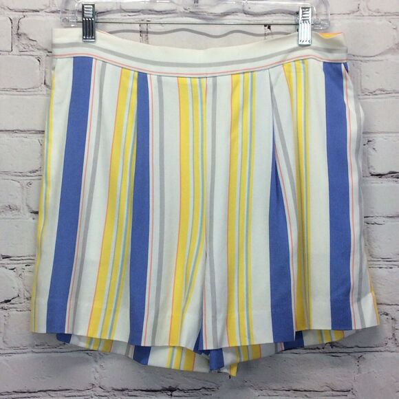 Madison Shorts Womens Size 12 Spring Vertical Stripes Lightweight Beachy Pockets - Picture 1 of 7